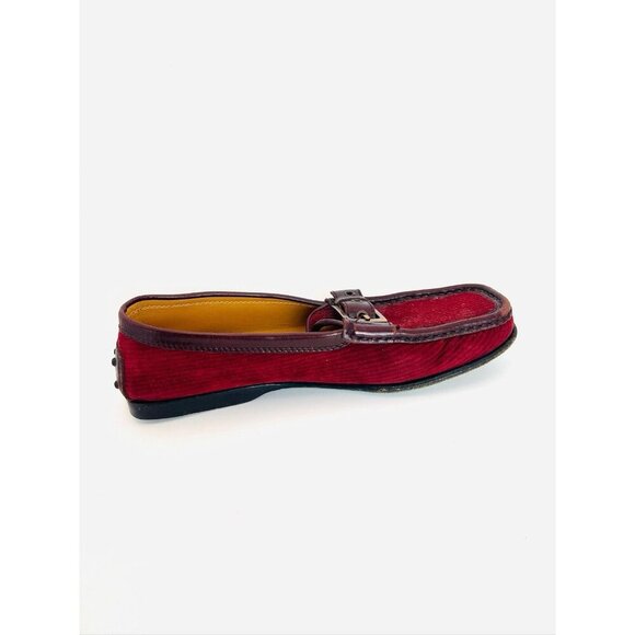 TOD'S Italy Burgundy Driving Loafers 6.5 - Picture 2 of 13
